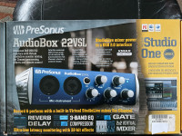Presonus Audiobox 22VSL Studio Interface. New!
