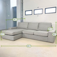 IKEA KIVIK Love Seat Sectional Sofa Couch | Delivery Available