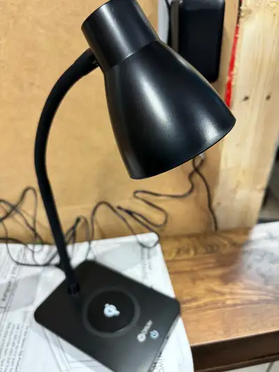OttLite Infuse LED Desk Lamp with Wireless Charging Pad - Black , View more