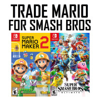 ❗❗TRADE New Sealed Mario Maker 2 for Smash Bros❗❗