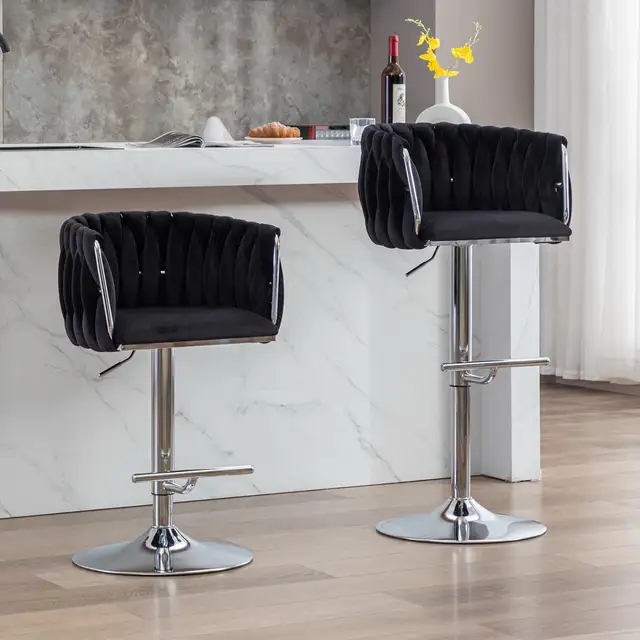 Beautiful modern velvet Bar chair and dining chair Chrome legs in Chairs & Recliners in Markham / York Region - Image 10