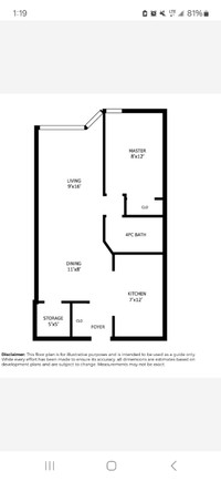 1 Bedroom Apartment for short term rental