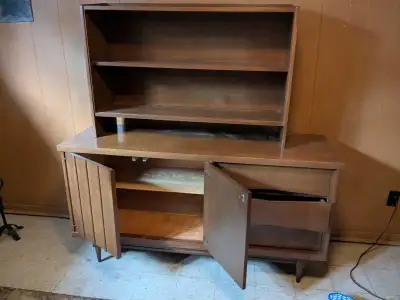 Vintage wood hutch, View more