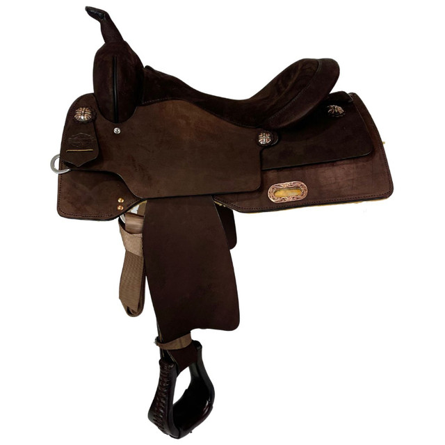 New 16" Circle Y High Horse Oakland Trainer Saddle, Wide Tree in Equestrian & Livestock Accessories in Regina