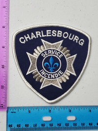 Charlesborg Quebec service incendie fire patch badge crest