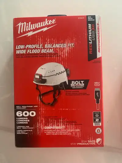 Milwaukee Bolt headlamp, View more