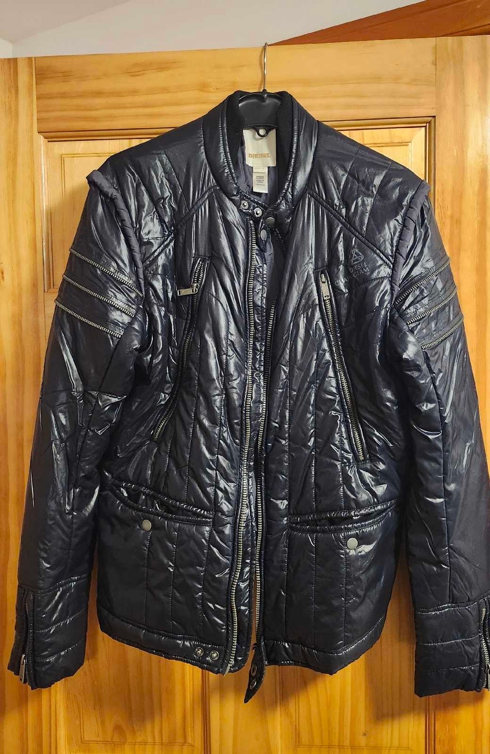 Diesel, Diesel Multi Pocket Chain Glam Zippered Jacket VINTAGE