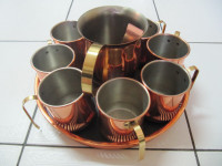 Classic 11pc Lot Of Copper Craft Guild Moscow MuleMugs Circa1973