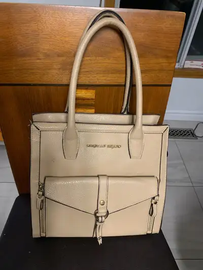 Beige purse  - Christian Siriano , View more
