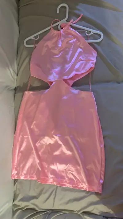 pink dress never used , View more