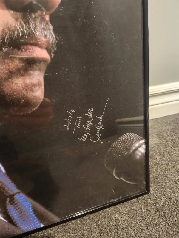 Framed Autographed Picture of Jesse Jackson.63006661017475121