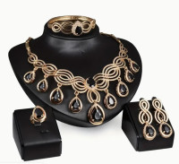 Jewelry set - necklace - bracelet- earrings-ring