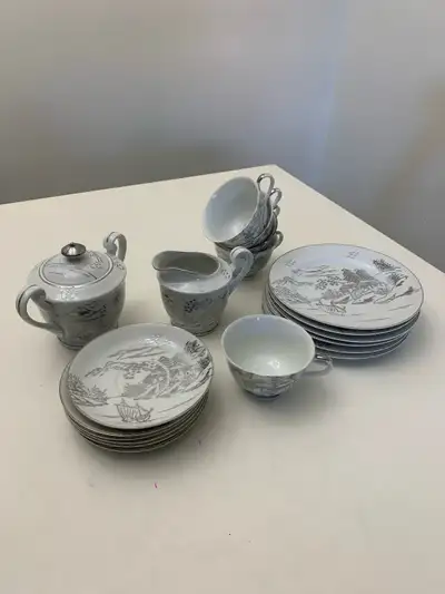 Vintage Japanese Used Tea Set - kitchen / dining , View more
