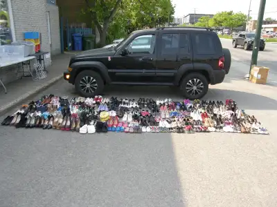 174 Paire de Chaussure Soulier Talon-Haut Sandale Pantoufle Grandeur et Usure Varié - 500$ Pour Le L...