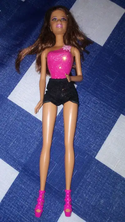 Mattel Barbie Brown Hair wearing Black Shorts, View more