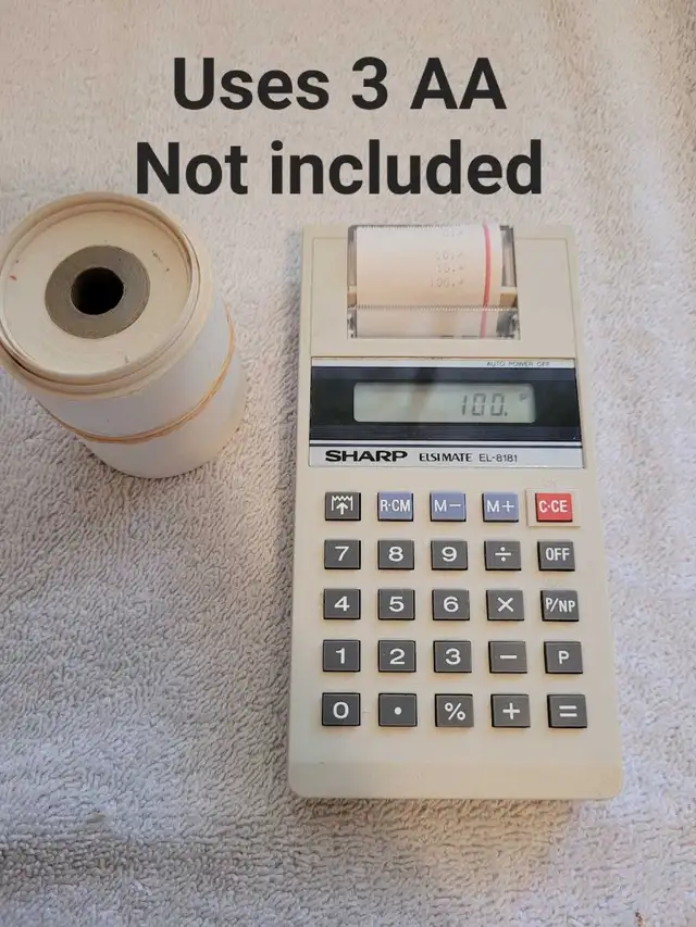 Sharp Elsimate EL-8181 Printing Calculator