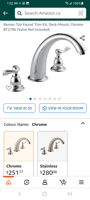 Delta Faucet Windermere 2 handle Roman Tub Faucet.  New in box in Plumbing, Sinks, Toilets & Showers in City of Halifax