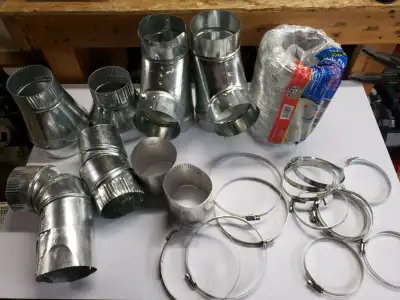 Assorted Clamps and Ducting, View more