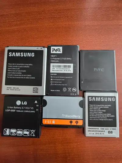 Varies cellphone batteries, View more