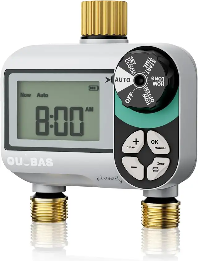 2 Zone Digital Hose Timer Brass Sprinkler Timer Rain Delay Auto in Outdoor Tools & Storage in Oshawa / Durham Region - Image 2