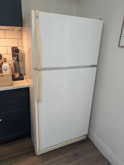 GE fridge - white, View more