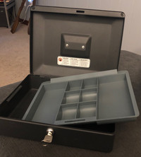 Cash box with key