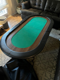 Portable, Folding, 8 person poker table, pristine condition