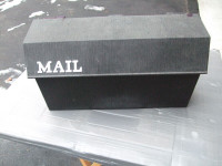 MAIL BOX LARGE AND BLACK