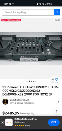2x Pioneer DJ CDJ-2000NXS2 + DJM-900NXS2 CDJ2000NXS2 DJM900NXS2