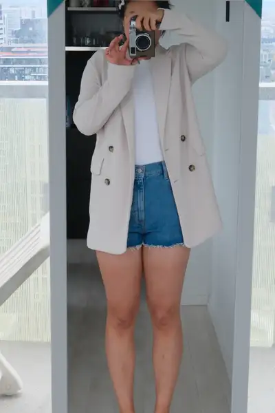 Aritzia cherelle blazer (bone), View more