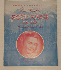 Souvenir Barbara Ann Scott skating program Rose Marie 1951