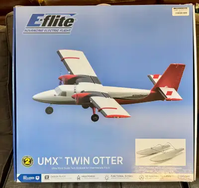 I have a twin engine RC plane for sale It’s a brand new E flight UMX twin Otter , includes four Lipo...