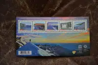 Stamps: Canada 2014 UNESCO sites (man on mtn). Scott 2718