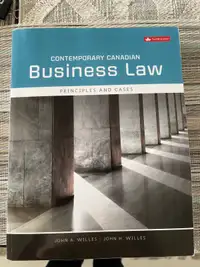 COMM 304 textbook - Contemporary Canadian Business Law