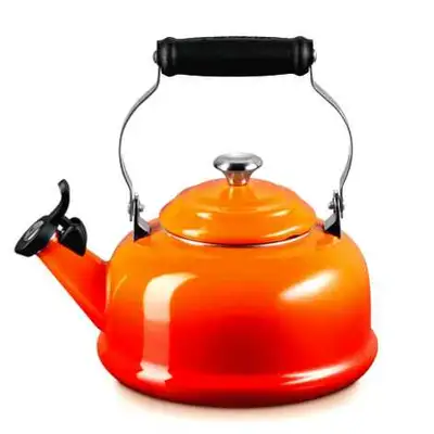 Le Creuset Kettle (flame) Brand new in box, View more