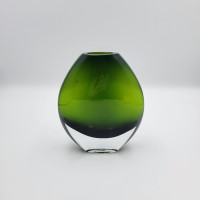 PartyLite Green Rainforest Renewal Art Glass Vase Reed Diffuser
