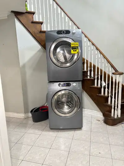 Must go 27w stackable washer dryer can Deliver, View more