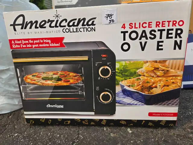 Americana Collection 4 Slice Toaster Oven