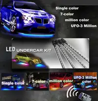 7 colors led underbody under car kit