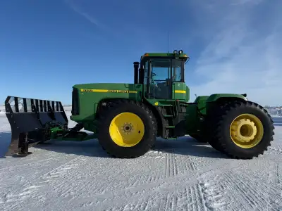 1998 John Deere 9100 4WD Tractor with Front Blade - Low Hours 4854 - $110,000 Full Ad Description: F...