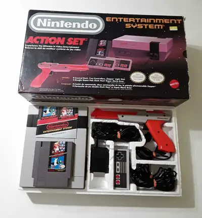 Original Nintendo Action Set in Box , View more