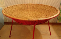 Rattan & Wrought Iron Table - Catch All