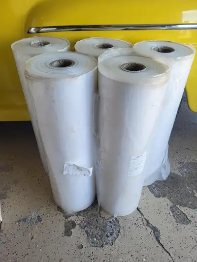 2300 feet x 31 inch rolls of 2.5 mil light duty poly, View more