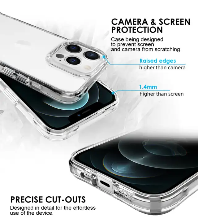 iPhone 13, iPhone 13 Pro, iPhone 13 Pro Max Hybrid Clear Case63611955341187121