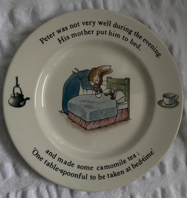 Vintage Peter Rabbit Wedgwood Plate in Arts & Collectibles in City of Toronto