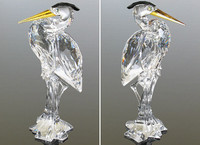 Swarovski Crystal SILVER HERON Bird Mint Condition