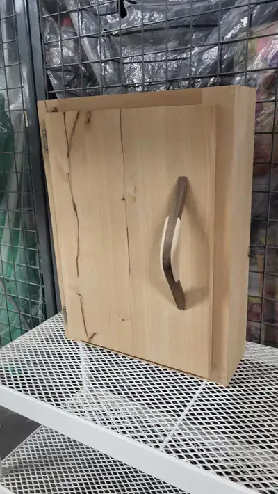 Solid Wood Wall Cabinet with Shelf, View more