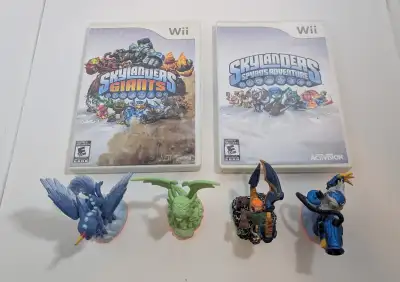Nintendo Wii Skylander bundle. Includes: Skylanders Giants Skylanders Spyro's Adventure 4 Skylanders...