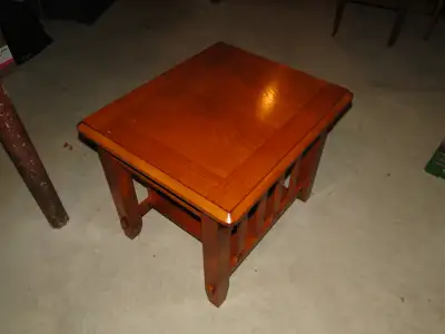 Mission style end tables, View more