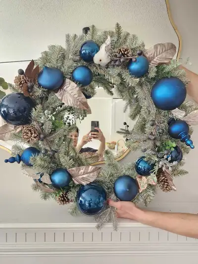 THE BOMBAY COMPANY 2 Large Luxury Christmas Wreaths, View more